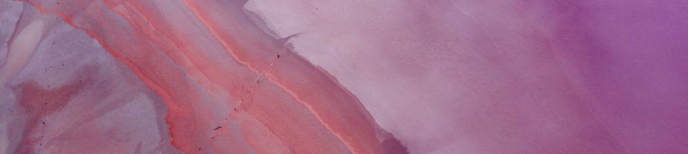 An aerial view of the Pink Lakes used for our Daily Wellness Pack